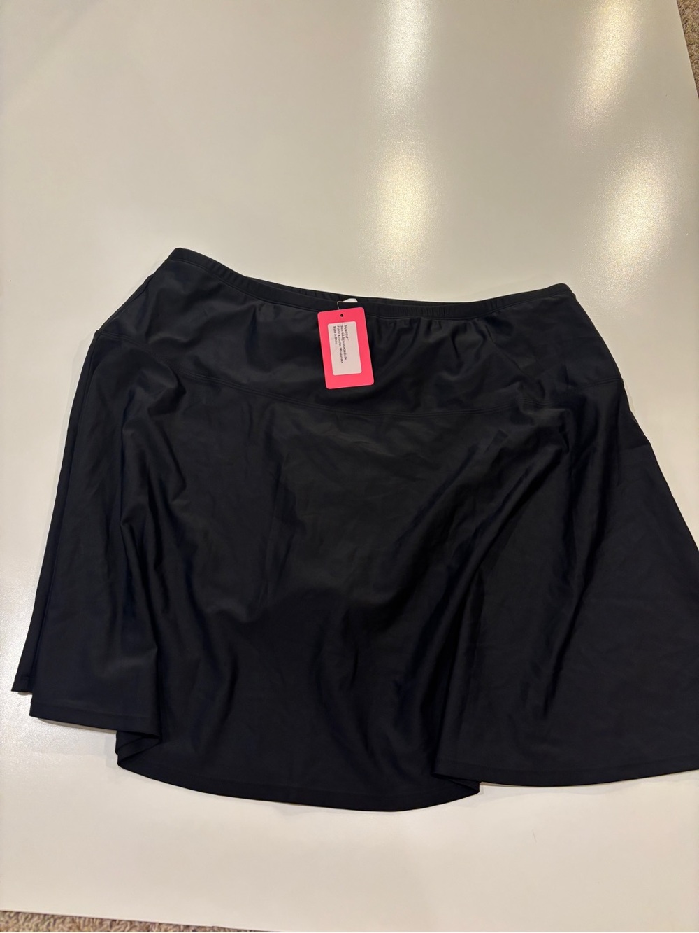 Women's Plus Size 22 Swim Skirt Black NWT Beach Resort Pool